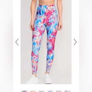Old Navy power soft Multicolor Floral pring Leggings
